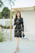 ORANGE JUICE Lace Embroidered Round Neck Dresses